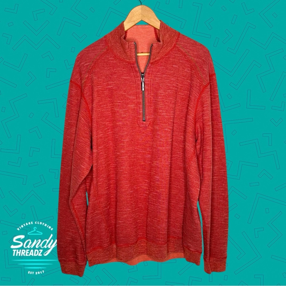 Tommy Bahama Half-Zip Sweater Pullover - Picture 3 of 6